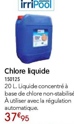 chlore liquide irripool