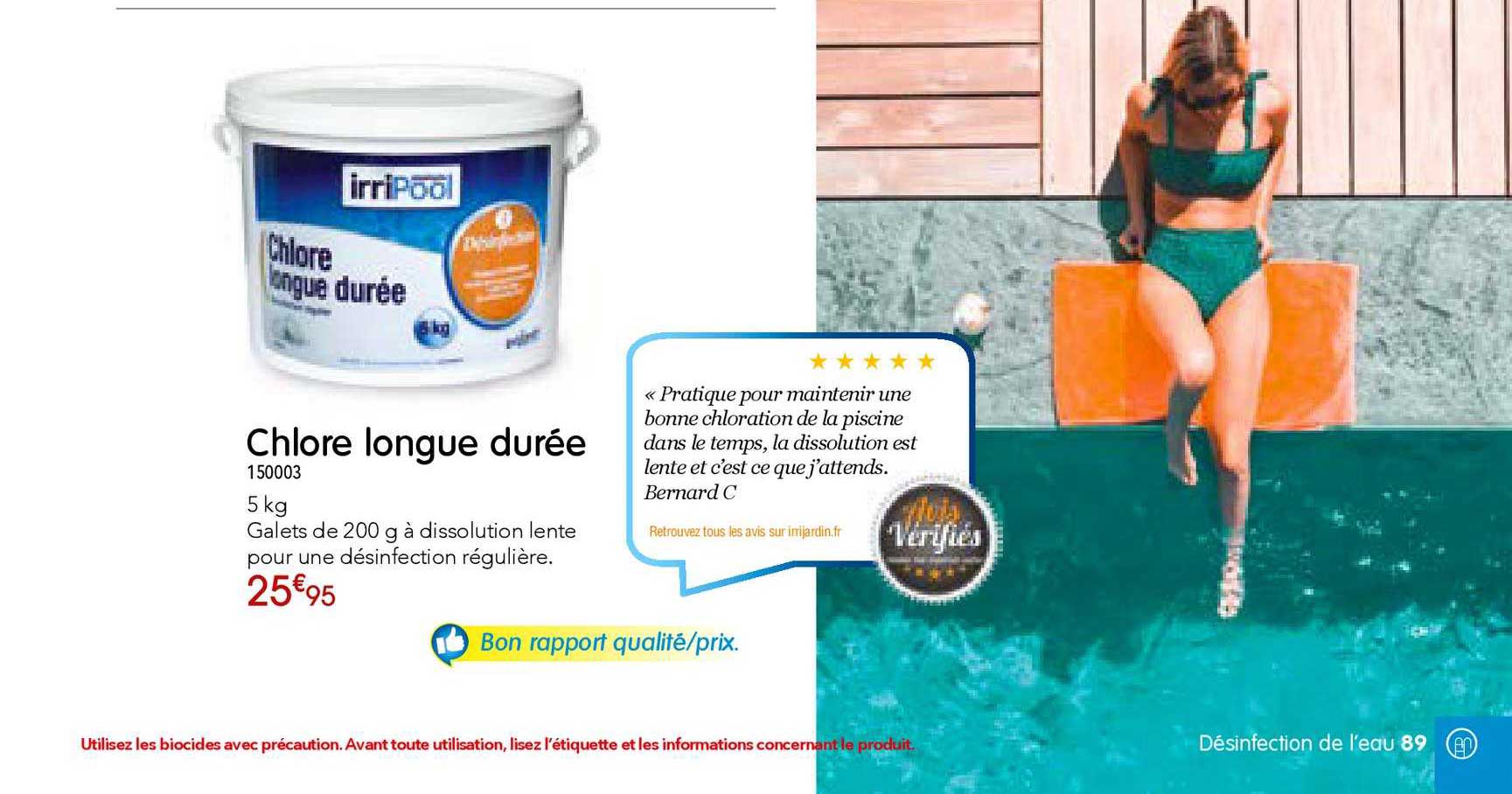 chlore longue durée