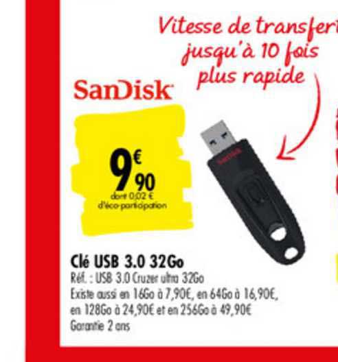 clé usb 3.0 32go sandisk
