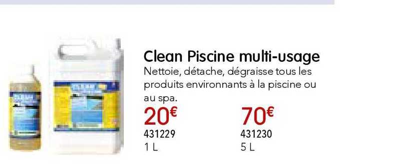 clean piscine multi usage