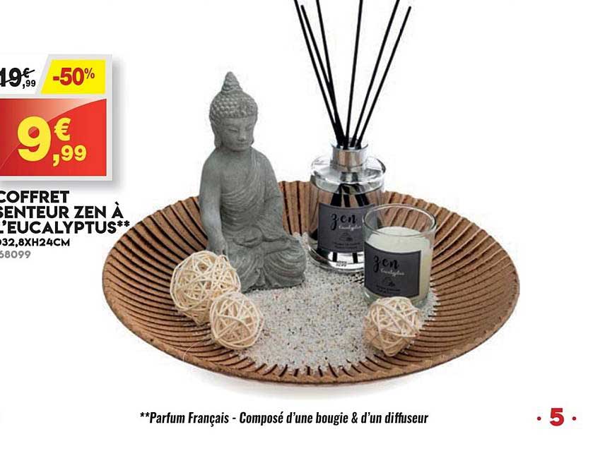 coffret senteur zen à l'eucalyptus