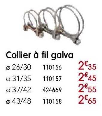 collier à fil galva