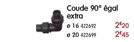 coude 90° égal extra