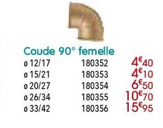 coude 90° femelle
