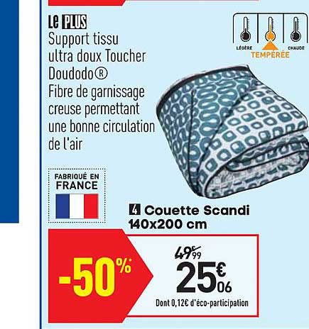 couette scandi 140x200 cm