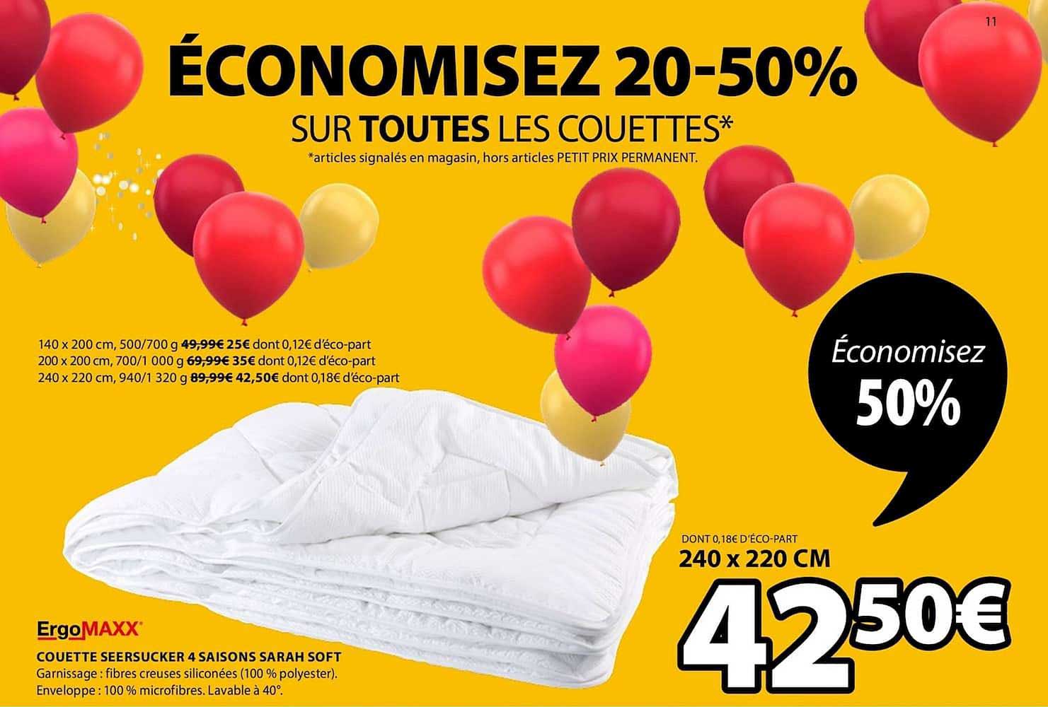 couette seersucker 4 saisons sarah soft ergomaxx