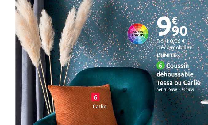 coussin déhoussable tessa ou carlie