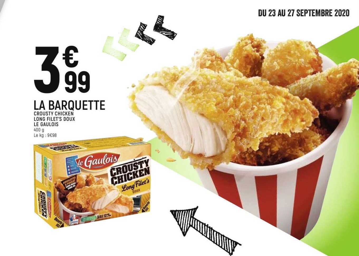 Crousty Chicken Long Filet's Doux Le Gaulois