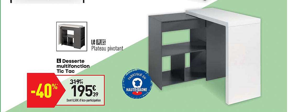 desserte multifonction tic tac