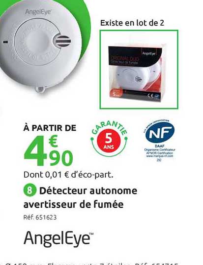 détecteur autonome avertisseur de fumée