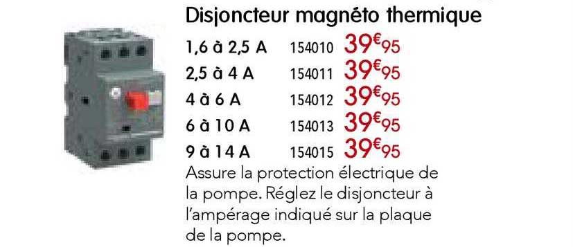 disjoncteur magnéto thermique