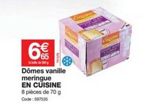 Dômes Vanille Meringue En Cuisine