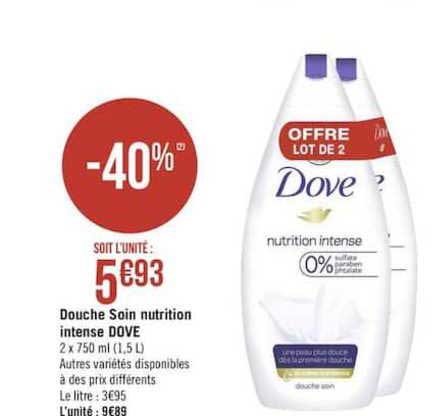 Douche Soin Nutrition Intense Dove