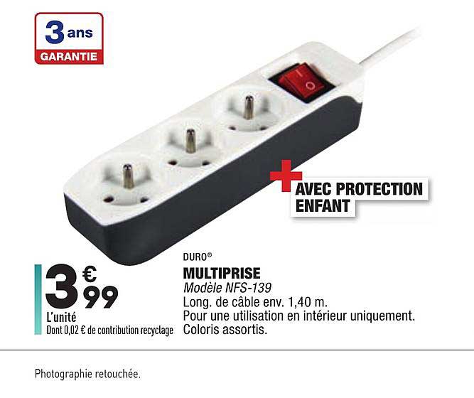 duro multiprise modèle nfs 139