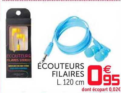 écouteurs Filaires