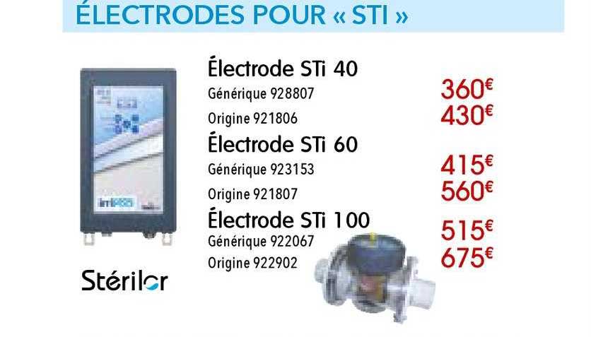 électrodes pour sti