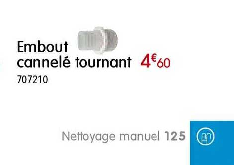 embout cannelé tourant