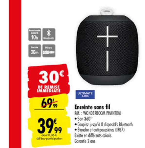 enceinte sans fil ultimate ears