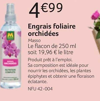 engrais foliaire orchidées masso