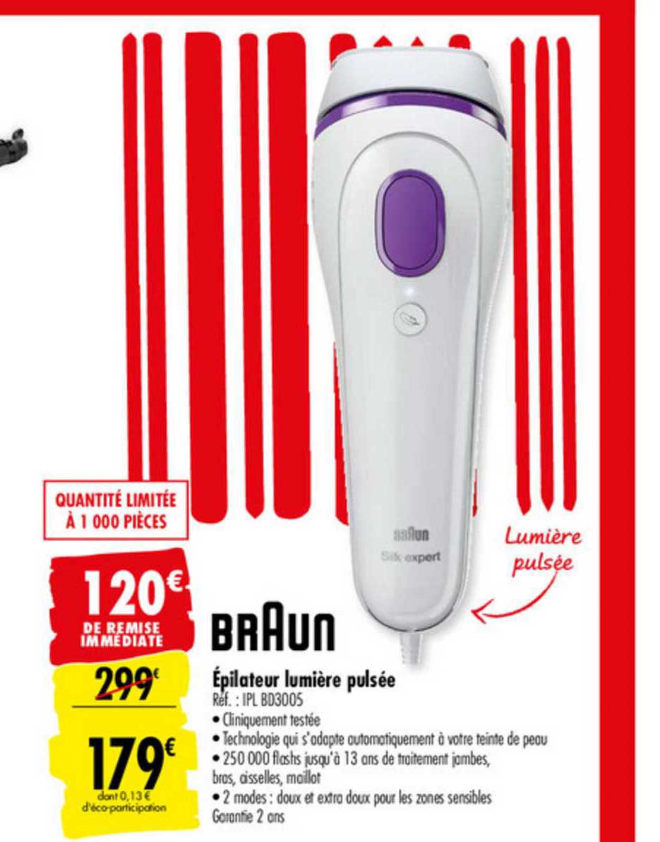épilateur lumière pulsée braun