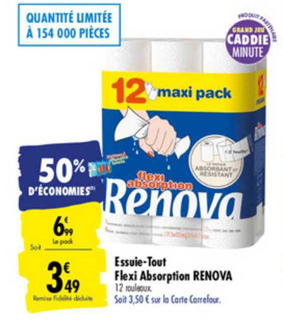 essuie tout flexi absorption renova