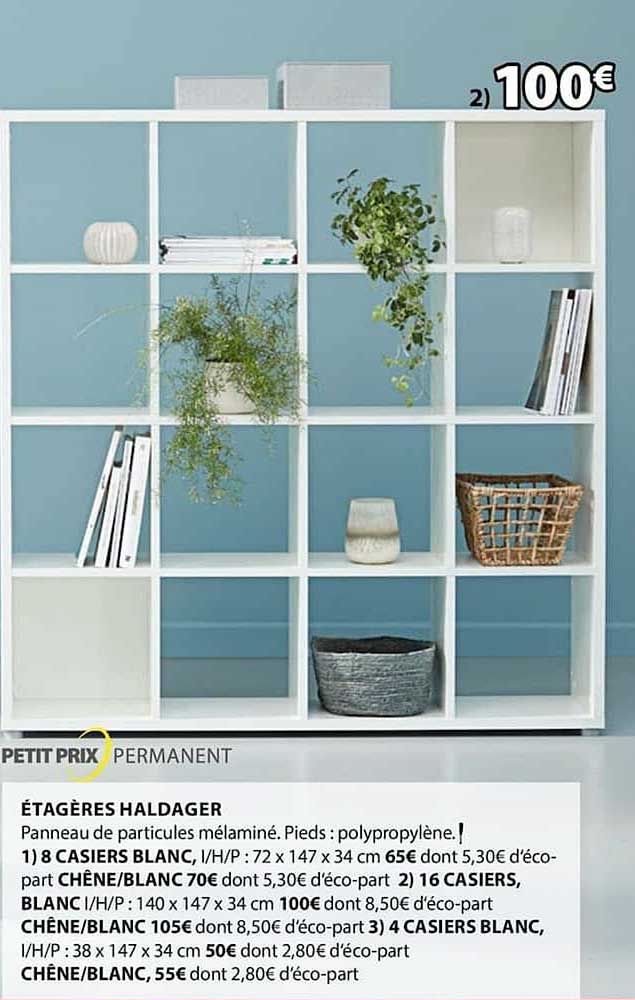 étagères haldager