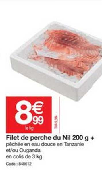 filet de perche du nil 200 g +