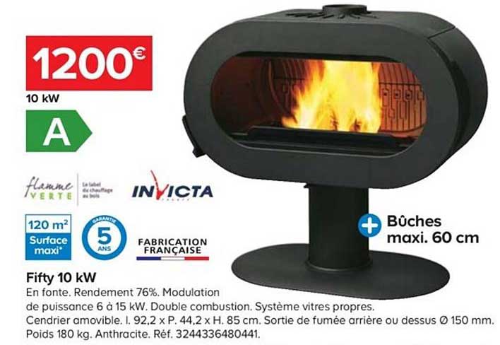 Flamme Verte Invicta Fifty 10 Kw