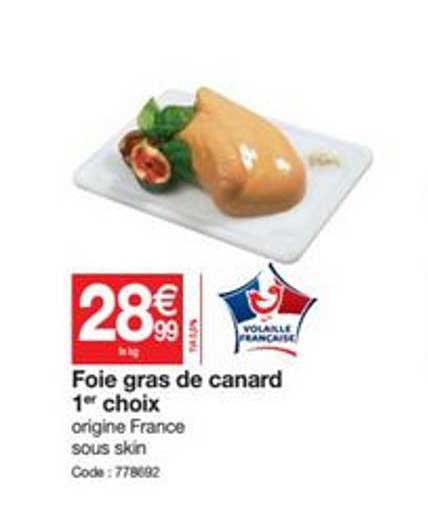 foie gras de canard 1er choix