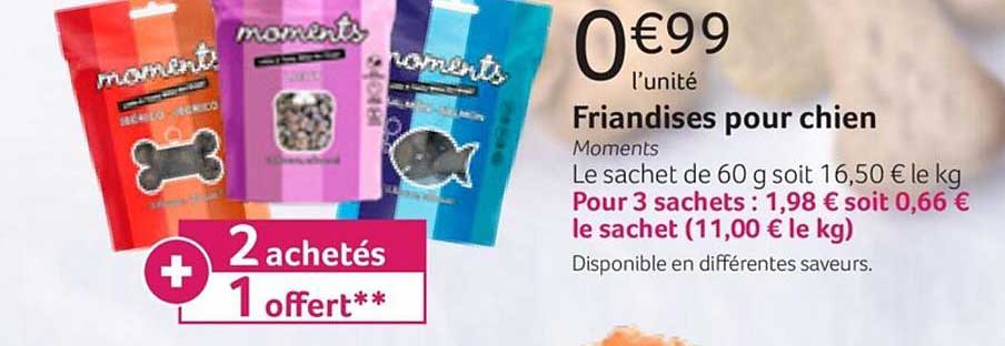 Friandises Pour Chien Moments 2 Achetés + 1 Offert