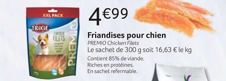 friandises pour chien premio chicken filets