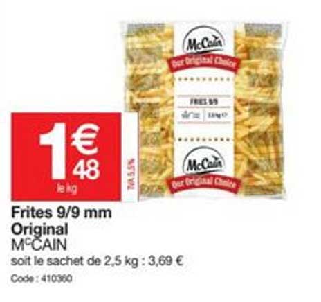 frites 9 9 mm original mc cain