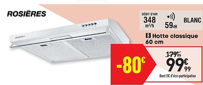 Hotte Classique 60 Cm Rosières
