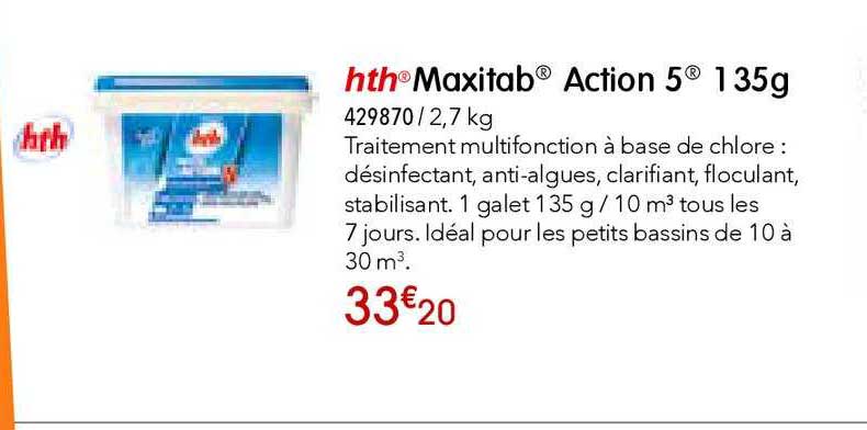 hth maxitab action 5 135g