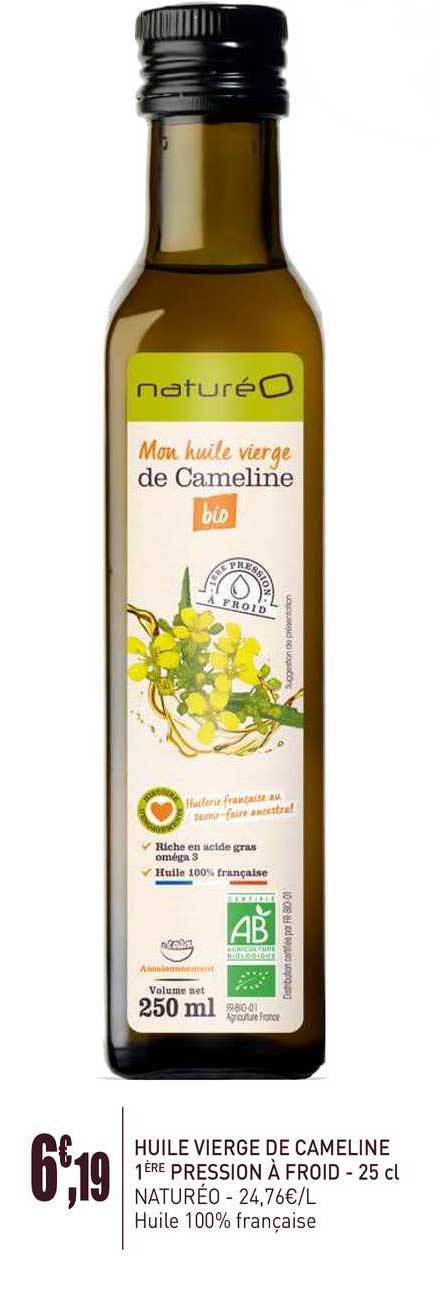 huile vierge de cameline 1ère pression à froid