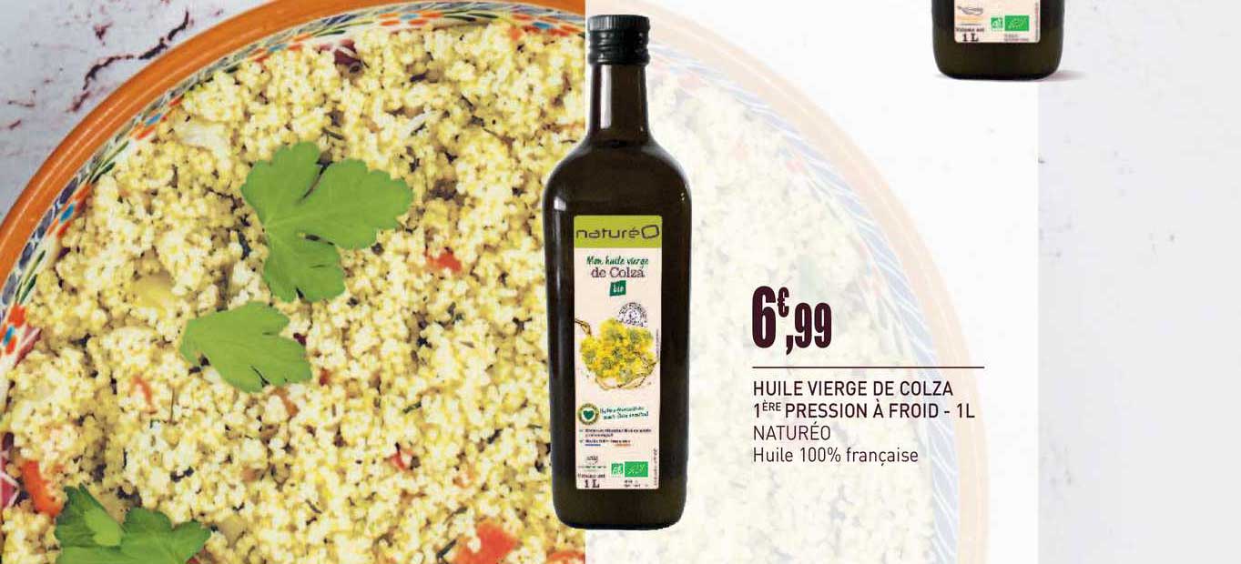 huile vierge de colza 1ère pression à froid