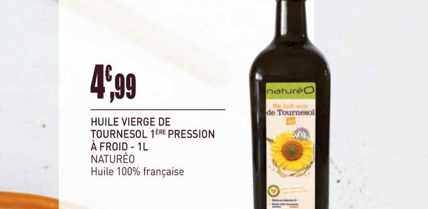 huile vierge de tournesol 1ère pression à froid