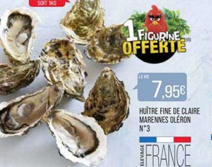 huître fine de claire marennes oléron