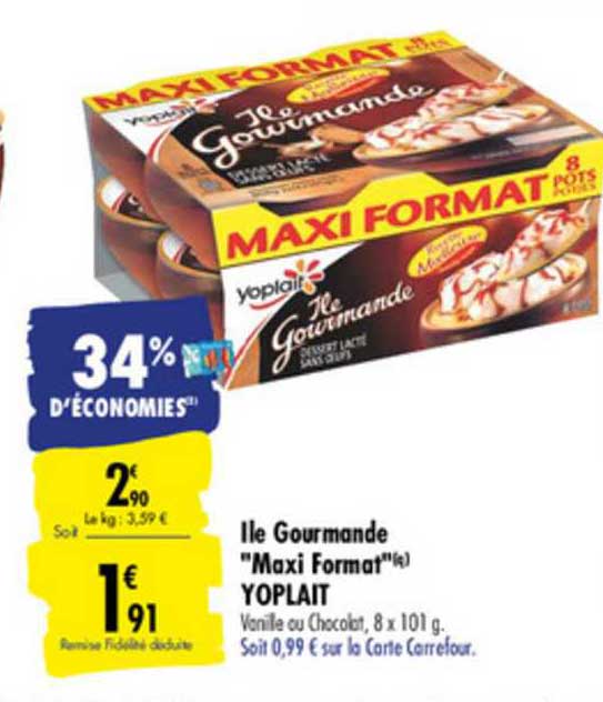 île Gourmande "maxi Format" Yoplait