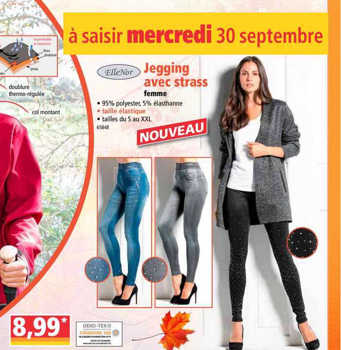 jegging avec strass femme