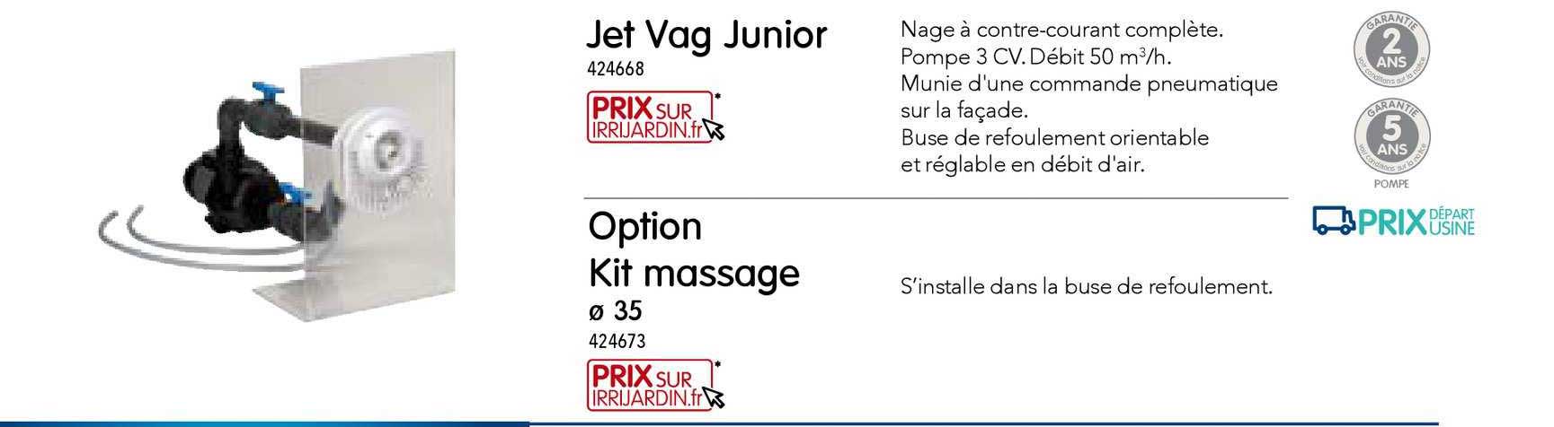 jet vag junior option kit massage
