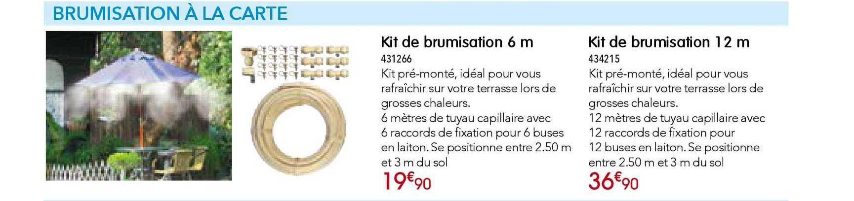 Kit De Brumisation 6 M Kit De Brumisation 12 M