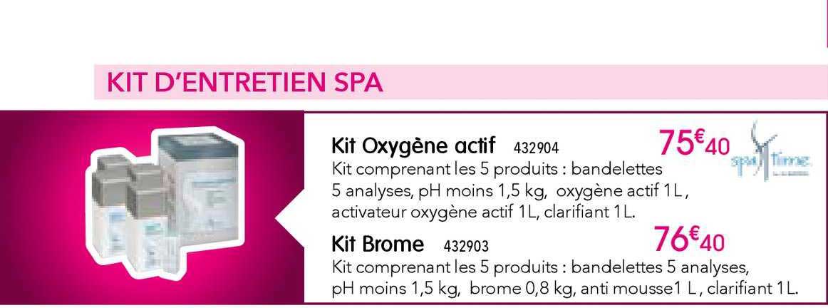 kit oxygène actif kit brome