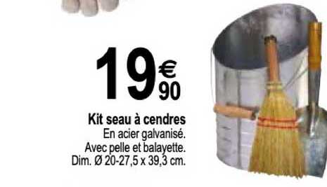 kit seau à cendres