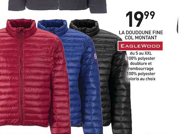 la doudoune fine col montant eaglewood