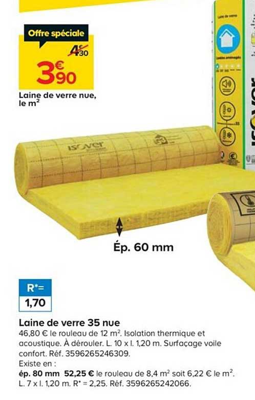 laine de verre 35 nue