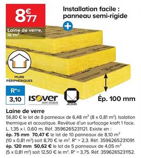 laine de verre isover saint gobain