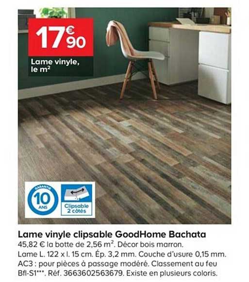 Lame Vinyle Clipsable Goodhome Bachata