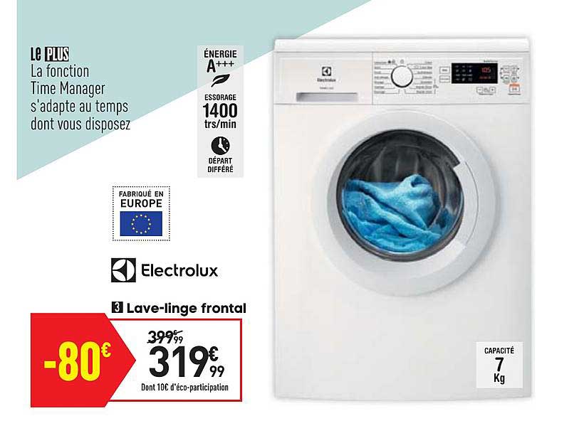 lave linge frontal electrolux