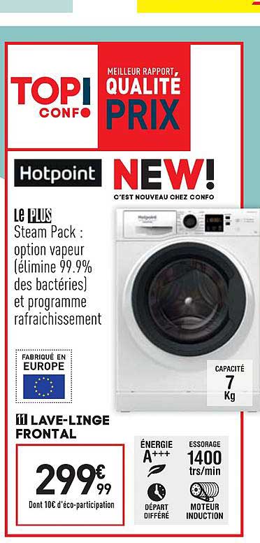 lave linge frontal hotpoint